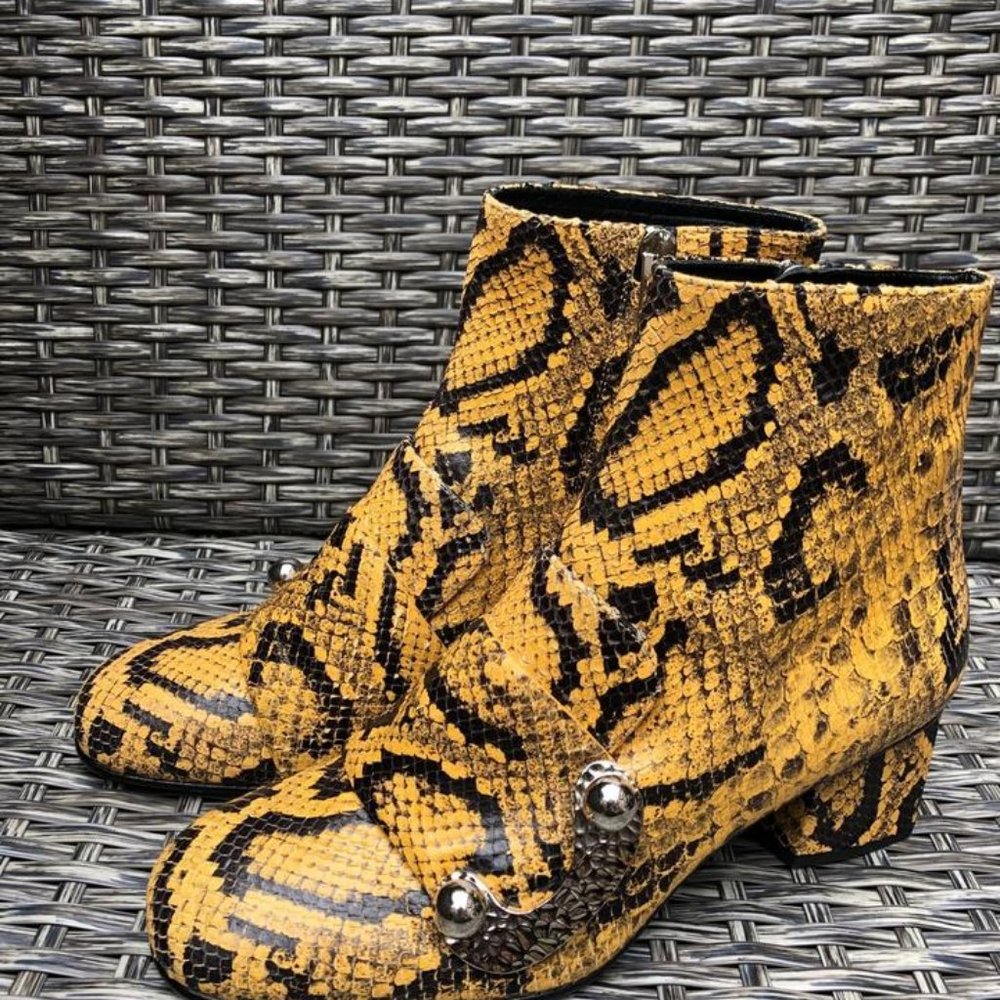 Proenza Schouler Python Leather Loafer Ankle Boot… - image 7